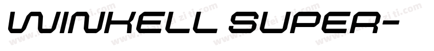 winkell super字体转换